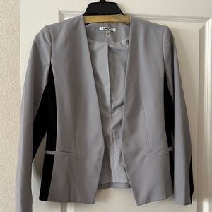 DKNY Women's Two-Tone Gray and Black Blazer